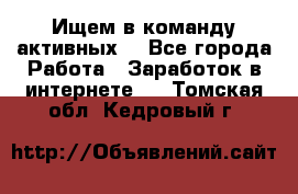 Ищем в команду активных. - Все города Работа » Заработок в интернете   . Томская обл.,Кедровый г.